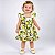 Vestido Bebê Infantil Estampado Macio Confortável 100% Algodão 2 Meses a 6 Anos Limão - Imagem 3
