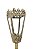 Tocha Processional Decorativa de Piso Dourada - Imagem 1