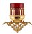 Lampada SS Dourada de Parede - Imagem 1