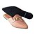 Mule Sapatilha Feminina - enfeite trapézio tressê nude e verniz nude - Pura Pose - Imagem 4