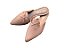 Mule Sapatilha Feminina - Tressê Napa Nude Laço Verniz Nude - Pura Pose - Imagem 1