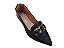 Sapatilha Feminina Mocassim Verniz Preto Corrente Ônix - Imagem 1
