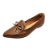 Sapatilha Feminina Mocassim Caramelo Laço23 - PURA POSE - Imagem 4