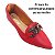 Kit 3 Sapatilha - Mocassim Corrente Vermelho - Slingback Jeans - Mule Trança Preto - Imagem 5
