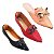 Kit 3 Sapatilha Mocassim Corrente Vermelho - Sapatilha Tressê Pto - Mule Lação Nude - Imagem 1