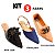 Kit 3 Sapatilha Feminina Mocassim Corrente Nude - Slinback Jeans e caramelo - Mule Lação Pto - Imagem 2