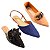Kit 3 Sapatilha Feminina Mocassim Corrente Nude - Slinback Jeans e caramelo - Mule Lação Pto - Imagem 1