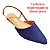 Kit 3 Sapatilha Feminina Mocassim Corrente Pto - Slinback Jeans e caramelo - Mule Lação Nude - Imagem 3