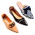 Kit 3 Sapatilha Nó pto - Mocassim Corrente Nude - Mule Lação Listra - Imagem 1