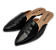 Mule Napa Preto Tira Lisa Elegance - PURA POSE - Imagem 3