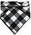Bandana Xadrez Preta e Branca com Nome Personalizado - Imagem 3