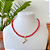 Choker de Iansã – Miçangas Jablonex Vermelha Ajustável - Imagem 1