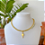 Choker de Oxum, Miçangas Jablonex Dourada - Ajustável - Imagem 1