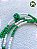 Guia de Ossain Fio de Contas, Miçangas de Vidro Branca e Verde e Firma Murano - 60cm - Imagem 4