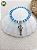 Pulseira de Iemanjá – Miçangas Jablonex Azul e Transparente com Pingente | Umbanda e Candomblé - Imagem 2