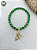 Pulseira de Oxóssi – Miçangas Jablonex Verde com Pingente Ofá | Umbanda e Candomblé - Imagem 4