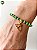 Pulseira de Oxóssi – Miçangas Jablonex Verde com Pingente Ofá | Umbanda e Candomblé - Imagem 1