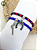 Pulseira de Ogum – Miçangas Jablonex Azul ou Azul/Vermelho/Preto com Pingente Ferradura ou Alfange | Umbanda e Candomblé - Imagem 4