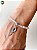 Pulseira de Iemanjá – Miçangas Jablonex Transparentes com Pingente Abebé Prateado e Strass | Umbanda e Candomblé - Imagem 1