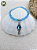 Pulseira de Iemanjá – Miçangas Jablonex Azul Vidrado com Pingente Abebé Prateado e Strass Azul | Umbanda e Candomblé - Imagem 1