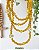 Guia de Erês – Cristais de Vidro 6 mm e Contas Florzinhas com Firma de Murano | Dourado e Amarelo | Umbanda e Candomblé - Imagem 2