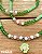 Guia de Erês – Cristais de Vidro 8 mm Verde e Rosa com Firma de Murano e Pingente Girassol | Umbanda e Candomblé - Imagem 4