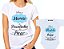 Kit Camiseta + Body Mãe E Filho Pacotinho De Amor Da Mamãe Kit Tal Mãe Tal Filho - Imagem 1