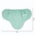 Cueiro Swaddle Ajustável Papi Composê 70cmx62cm - Folhinhas - Imagem 3