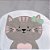 Toalha De Banho Felpuda Papi Friends Forrada Com Capuz Bordado - Gatinha Miau - Imagem 4