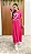Vestido Midi Pink em algodão com abertura nas laterais - Imagem 1