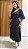 Vestido Poá preto com branco - Imagem 1