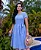 Vestido azul com manga princesa - Imagem 1
