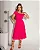 vestido drapeado de cor rosa/pink - Imagem 1