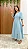 vestido longo com cinto e gola de camisa - Imagem 1