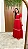 vestido longo com detalhes de renda - Imagem 1