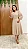 Vestido Midi Bege Evasê - Imagem 1