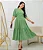 Vestido verde Midi com Cinto - Imagem 1