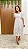Vestido Midi branco em tule com mangas bufantes - Imagem 1