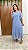 Vestido Azul com plissado frontal, e mangas bufantes/princesa - Imagem 1