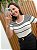 Blusa de tricô canelado branca - Imagem 1