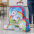 Kit Mochila Unicórnio Escolar Infantil Tam G de Rodinhas - Imagem 1
