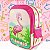 Kit Mochila Escolar Infantil de Costas Tam G Flamingo - Imagem 2