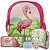 Kit Escolar Mochila Infantil de Costas Tam M Flamingo - Imagem 1