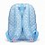 Kit Mochila Feminina Margaridas Azul com Lancheira e Estojo - Imagem 4