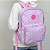 Kit Mochila Feminina Margaridas Rosa com Lancheira e Estojo - Imagem 3