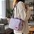 Kit Mochila Feminina Margaridas Lilás com Lancheira e Estojo - Imagem 5