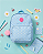 Mochila Juvenil Margarida Azul - Vou Leve - Imagem 6