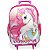 Kit Mochila Escolar Infantil Rodinhas G Unicórnio Fantasy - Imagem 2