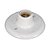 Plafon Branco E27 Soquete em Porcelana 100W Opl - Imagem 1