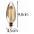 Lâmpada Vela LED Filamento 02W Bivolt 2.400K E27 Amarela - Imagem 3
